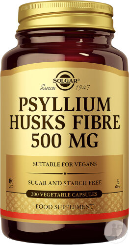 Solgar Psyllium Husks Fibre 500mg 200 Pflanzliche Kapseln