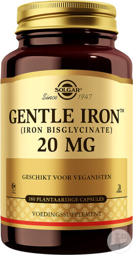 Solgar Sanftes Eisen 20mg 180 Pflanzliche Kapseln