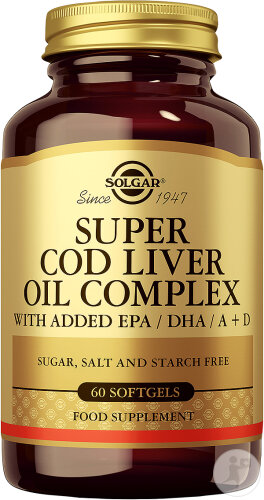 Solgar Super Cod Liver Oil Levertraan Complexe 60 Capsules