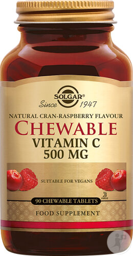 Solgar Vitamin C 500mg Nahrungsergänzungsmittel 90 Kautabletten