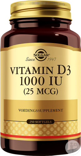 Solgar Vitamin D3 1000 IU Aus Fischleberöl (25µg) 250 Weichkapseln