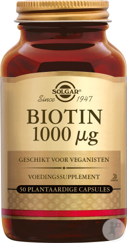 Solgar Vitamine B8 Biotine 1000μg Nahrungsergänzungsmittel 50 Kapseln