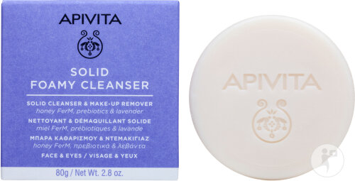 Apivita Solid Foamy Cleanser Gesichts- Und Augenreiniger 80g