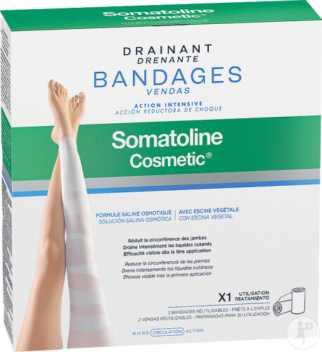 Somatoline Cosmetic Drainierende Binden Starter Kit 2 Stück
