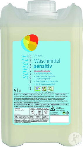 Sonett Waschmittel Sensitiv 30°-95°C 5l