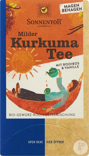 Sonnentor Milder Kurkuma Tee Beutel 18x1,5g