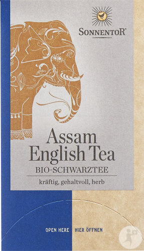 Sonnentor Assam English Tea Bio Schwarztee 18 Beutel