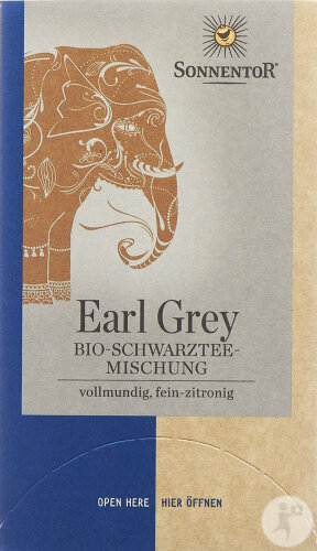 Sonnentor Earl Grey Bio Schwarztee-Mischung 18 Beutel