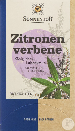 Sonnentor Zitronenverbene Tee Bio 18 Beutel