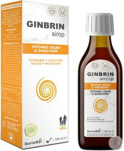 Soria Bel Ginbrin Magen Sirup Beruhigt Und Verdauung Flakon 150ml