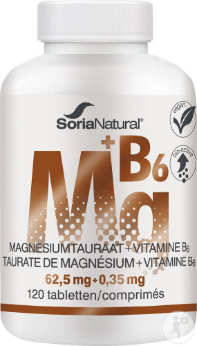 Soria Natural Magnesiumtaurat + Vitamin B6 Bio-Aktiv 120 Tabletten
