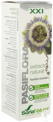 Soria Natural Pasiflora Formula XXI Natürlicher Extrakt Pasiflora Extrakt Tropfflasche 50ml