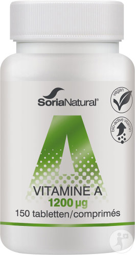 Soria Natural Vitamin A 1,2mg Nahrungsergänzungsmittel 150 Tabletten