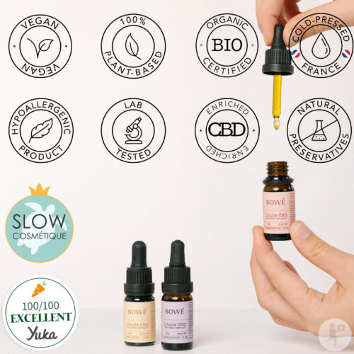 Sowé CBD-Öl Stark 20% Breites Spektrum Pipettenflasche 10ml-4