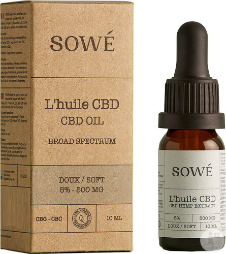 Sowé CBD-Öl Mild 5% Breites Spektrum 10ml