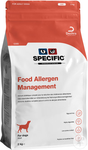 Specific CDD Food Allergen Management Trockenfutter Ausgewachsene Hunde Futtermittelallergie 2kg