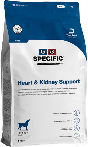 Specific CKD Heart & Kidney Support Trockenfutter Erwachsene Hunde Herz Nieren Leber 3x4kg