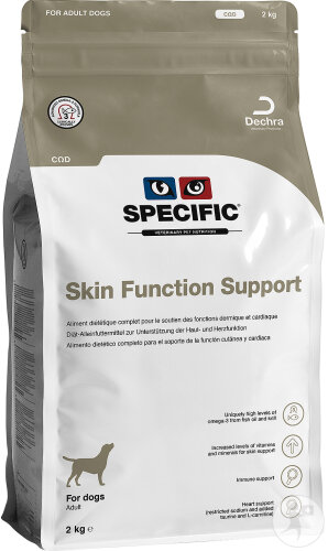 Specific COD Skin Function Support Trockenfutter Hunde Mit Allergien Allgemeine Gesundheit 3x2kg