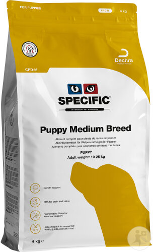 Specific CPD-M Puppy Medium Breed Welpen Trockenfutter Für Mittelgroße Rassen 4kg