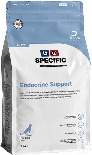 Specific FED Trockenfutter Endocrine Support Für Katzen Mit Diabetes Mellitus Beutel 3x2kg