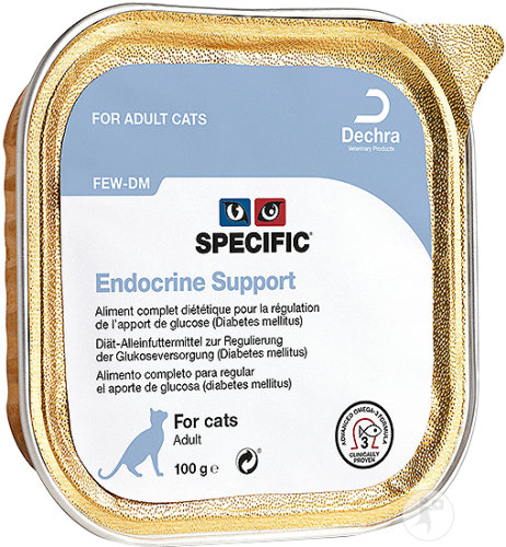 Specific FEW Endocrine Support Nassfutter Für Katzen Mit Diabetes Mellitus 7x100g