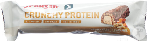 Sponser Crunchy Protein Riegel Erdnuss-Karamell 50g