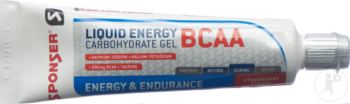 Sponser Liquid Energy BCAA Erdbeer-Banane Tube 70g