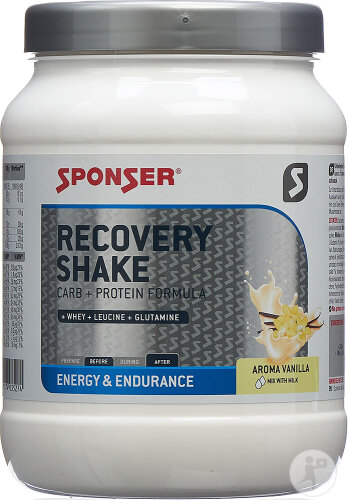 Sponser Recovery Shake Pulver Vanille Dose 900g