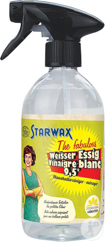 Starwax The Fabulous Weisser Essig 9,5° Haushaltsreiniger Mit Zitronenduft Sprühflasche 500ml