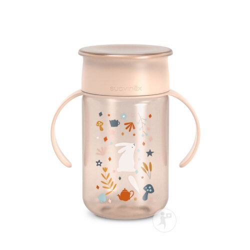 Suavinex Becher 360° +12m 340ml Wonderland Pink 1 Stück-2