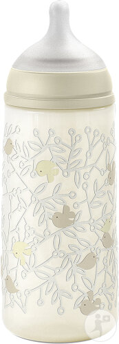 Suavinex Birdies Flasche Mit Sauger SX Pro L Beige 360ml