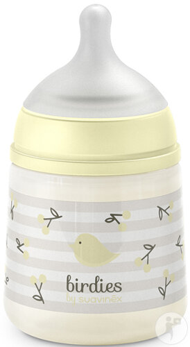 Suavinex Birdies Flasche Mit Sauger SX Pro S Beige 150ml