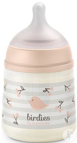 Suavinex Birdies Flasche Mit Sauger SX Pro S Rosa 150ml