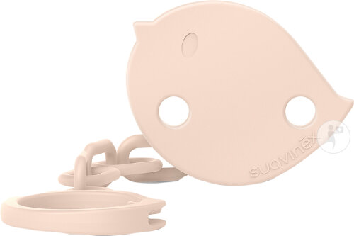 Suavinex Birdies Schnullerclip Mit Kette Rosa 1 Stück