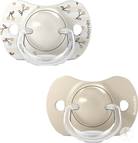 Suavinex Birdies Symmetrische Schnuller SX Pro 0-6 Monate Beige 2 Stück