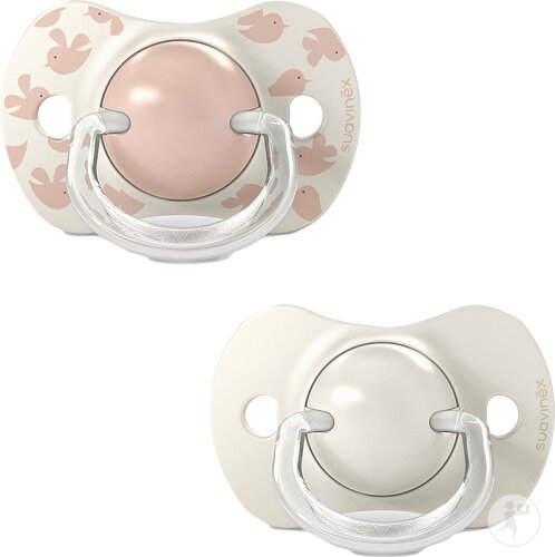 Suavinex Birdies Symmetrische Schnuller SX Pro 6-18 Monate Rosa 2 Stück