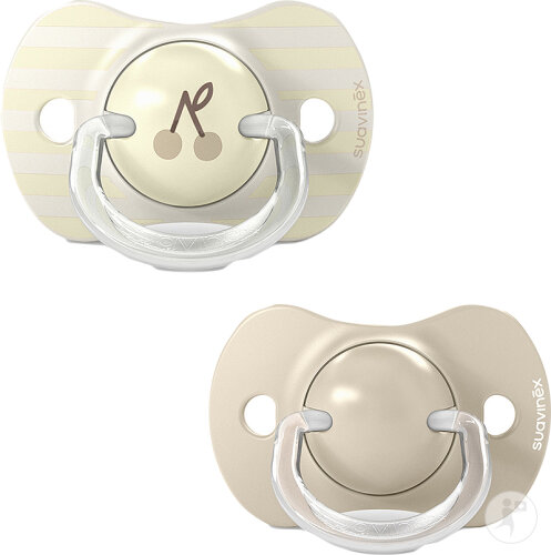 Suavinex Birdies Symmetrische Schnuller SX Pro +18 Monate Beige 2 Stück