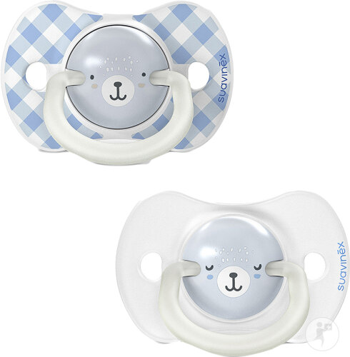 Suavinex Wild&Free Symmetrische Schnuller SX Pro 0-6 Monate Night And Day Blau 2 Stück