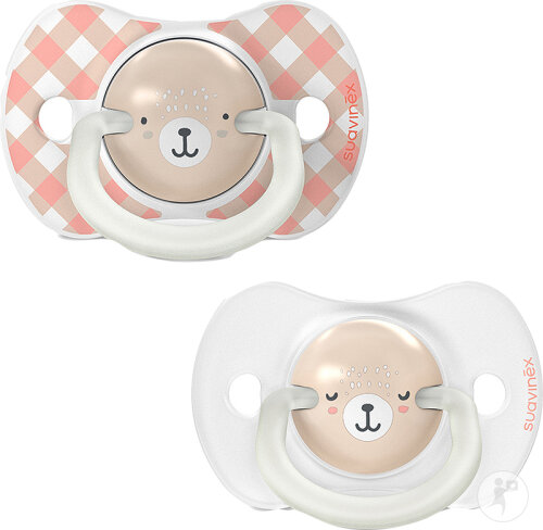 Suavinex Wild&Free Symmetrische Schnuller SX Pro 0-6 Monate Night And Day Rosa 2 Stück