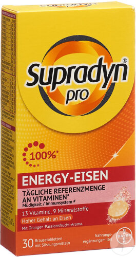 Supradyn Pro Energy Eisen 30 Brausetabletten
