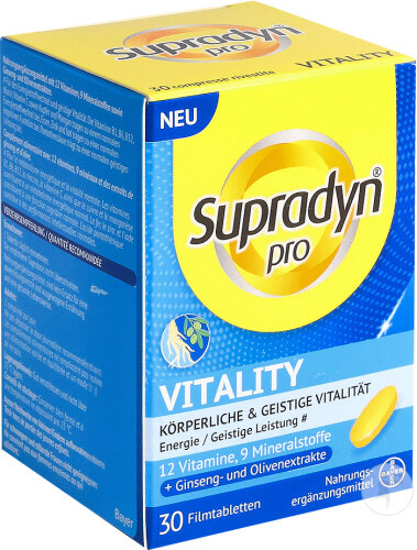 Supradyn Pro Vitality 30 Filmtabletten