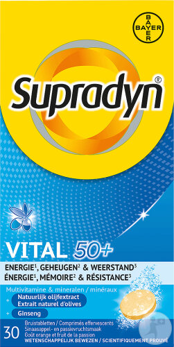 Supradyn Vital 50+ Multivitamin Mit Ginseng 30 Brausetabletten