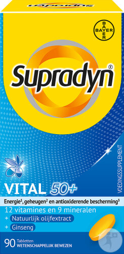 Supradyn Vital 50+ Multivitamin Mit Ginseng 90 Tabletten