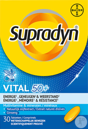 Supradyn Vital 50+ Multivitamin Mit Ginseng 30 Tabletten