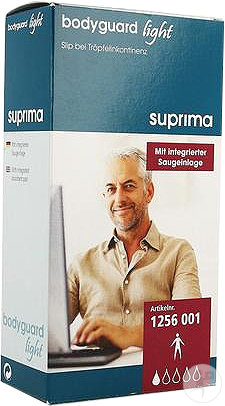 Suprima 1256 Bodyguard Light Man Slip Mit Integrierter Saugeinlage T5 Weiß 1 Stück