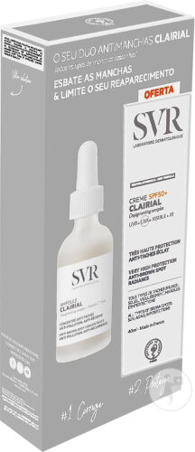 SVR Clairial Ampulle 30ml + Creme SPF50+ 40ml Gratis