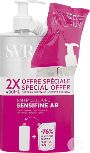 SVR Sensifine AR Mizellenwasser 400ml + Nachfüllpackung 400ml