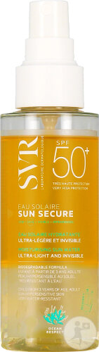SVR Sun Secure Feuchtigkeitsspendendes Sonnenwasser SPF50+ Ultra-Leicht Und Unsichtbar 100ml 