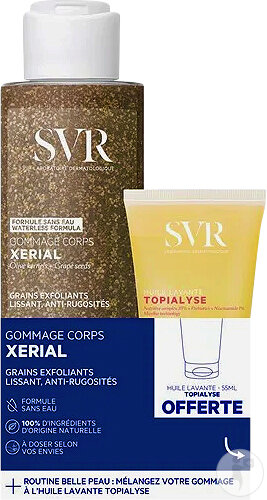 SVR Xerial Körperpeeling 100g + Topialyse Reinigungsöl 55ml