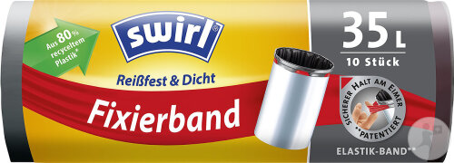 Swirl Müllbeutel 35L Mit Elastischem Zugband 10 Stücke